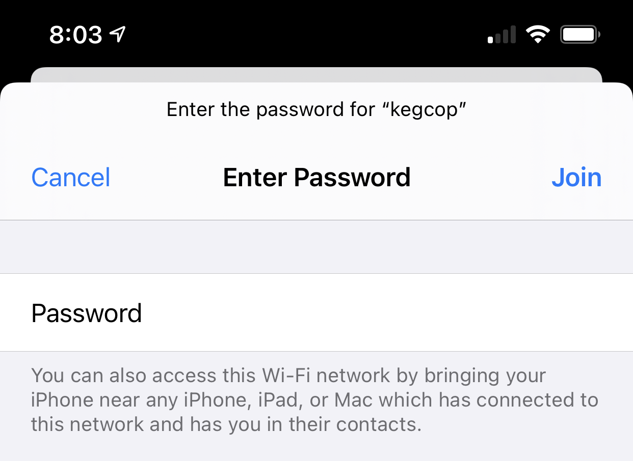 Enter AP Password